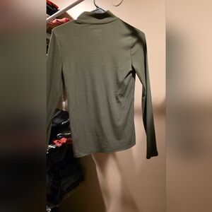 Olive Green Women's Long Sleeve Top